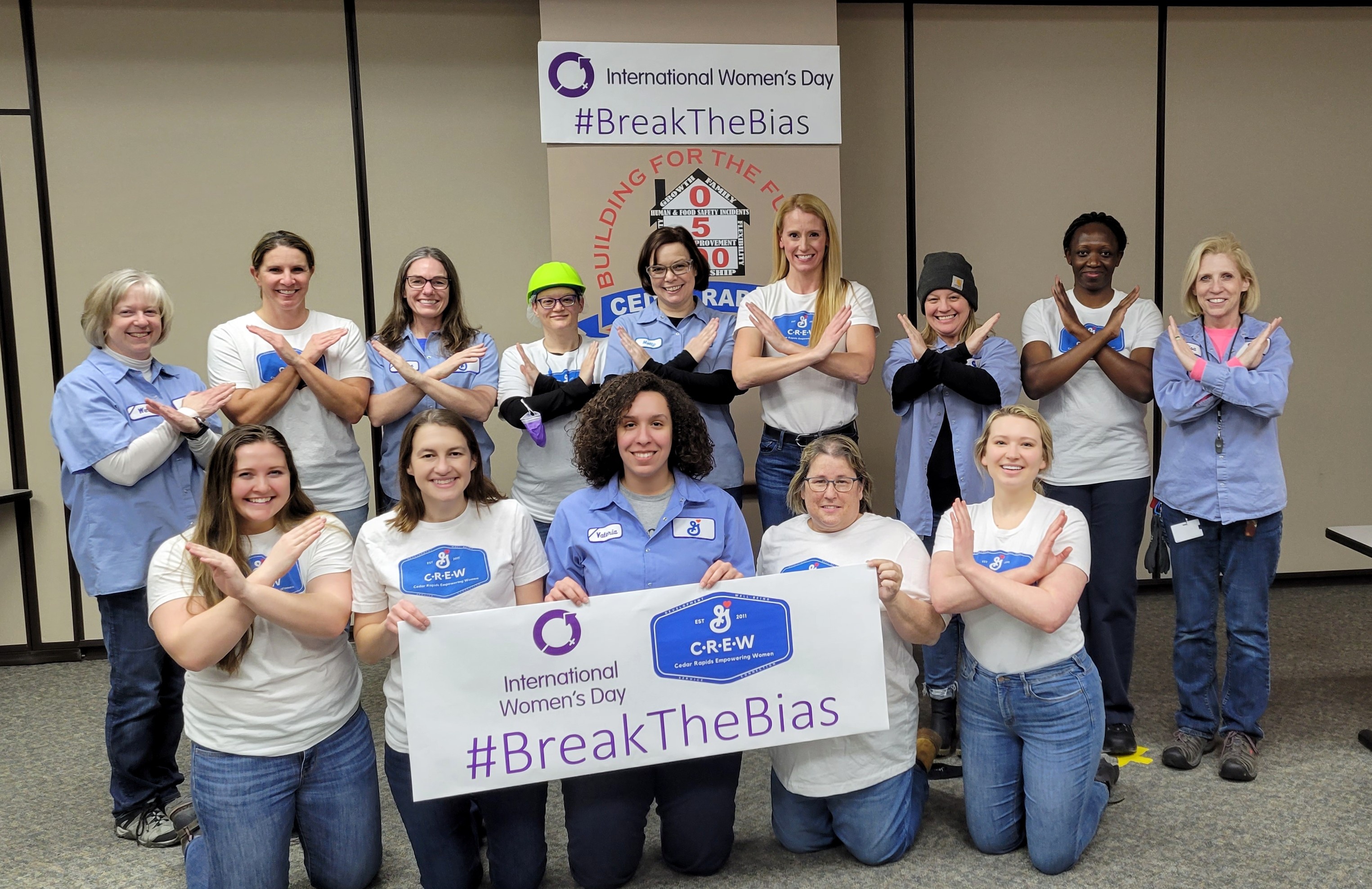 Cedar Rapids employees celebrating International Womens Day
