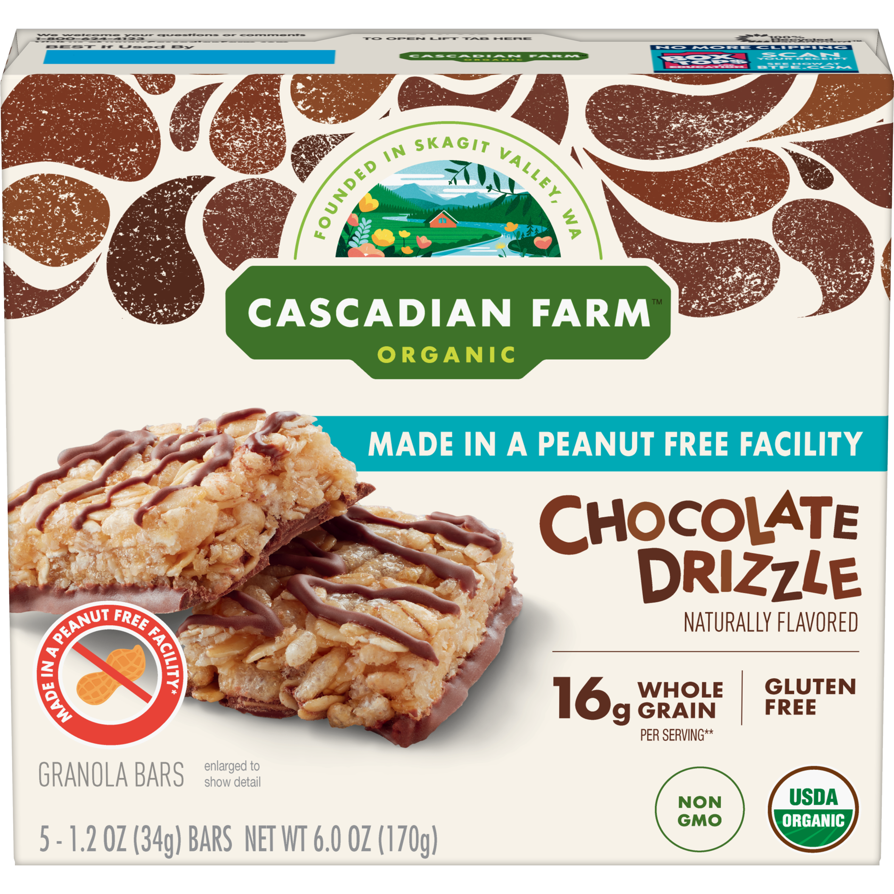 Cascadian Farm Chocolate Drizzle Bars