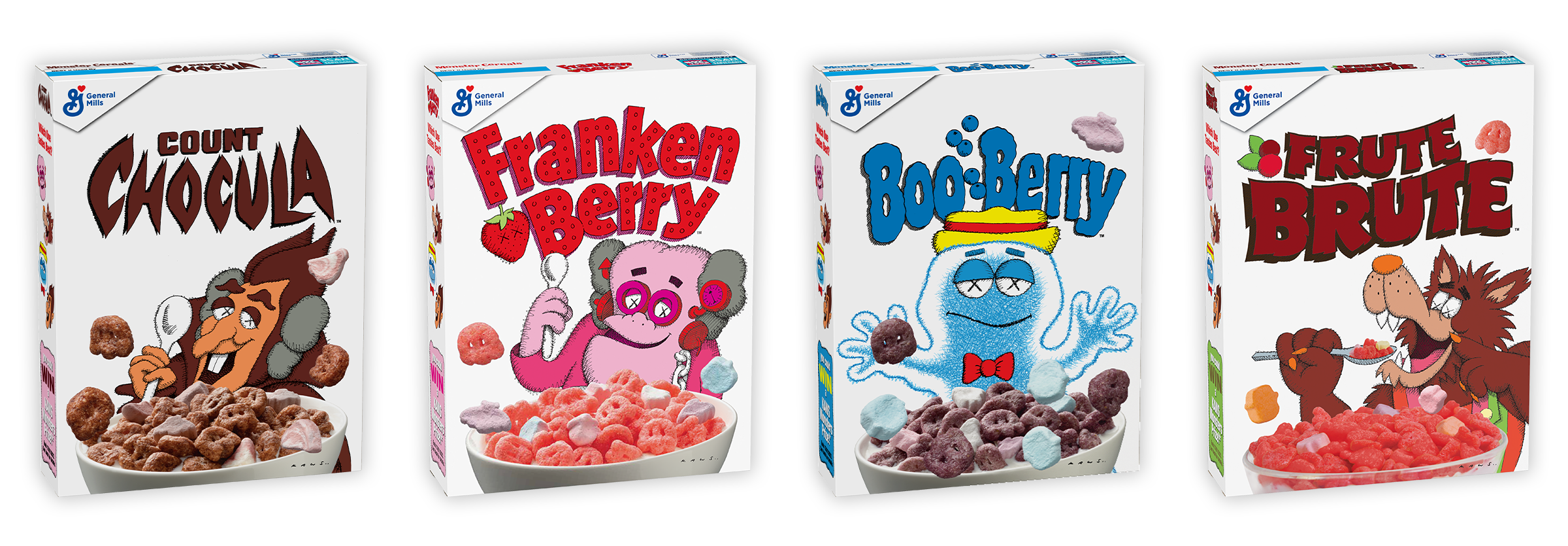 General Mills' Monster Cereals return in KAWS-designed boxes 