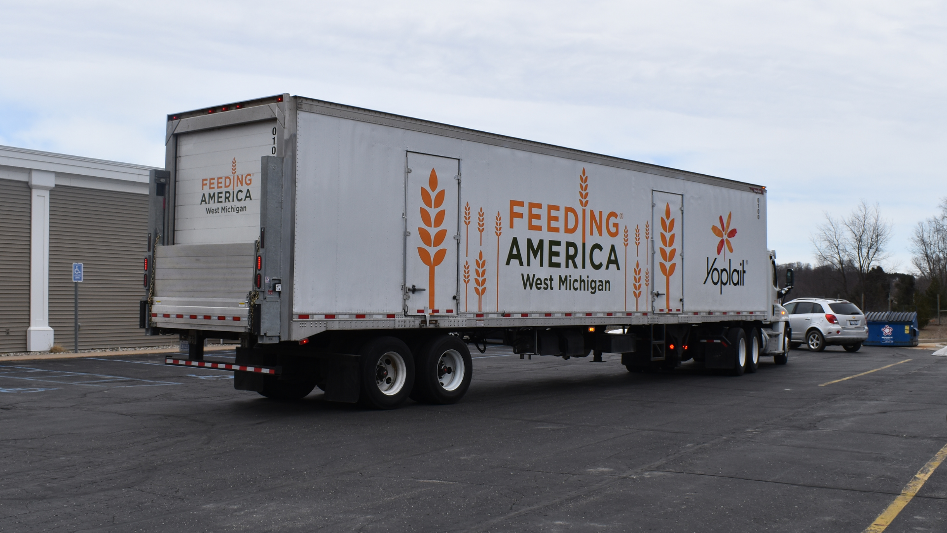Feeding America food donation truck