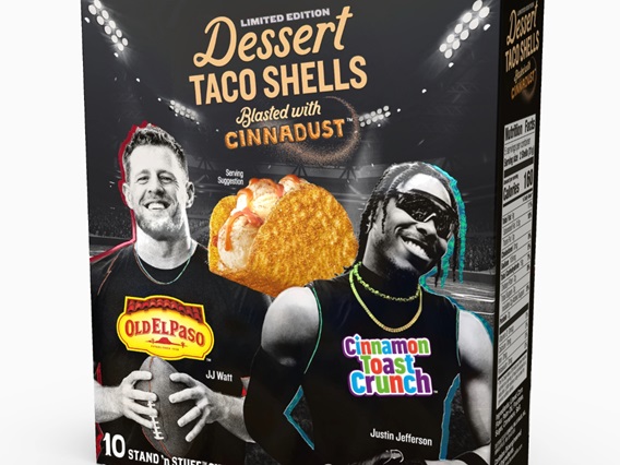 Old El Paso™ and Cinnamon Toast Crunch™ are bringing fans together with the first-of-its-kind Dessert Taco Shell